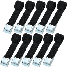 Tie Down Straps, 10 Pack Heavy Duty Tensioning Belts