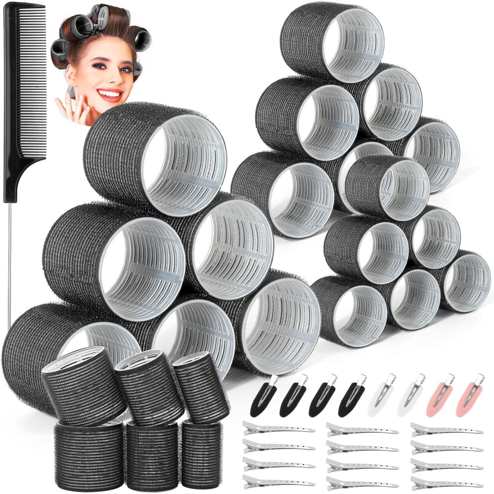 39PCS Hair Curlers Rollers with Clips