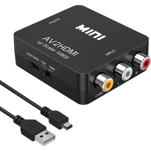 Convertisseur RCA vers HDMI 1080P AV RCA vers HDMI