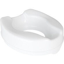 Raised Toilet Seat 4" without Lid, Elongated & Elevated Lock Seat