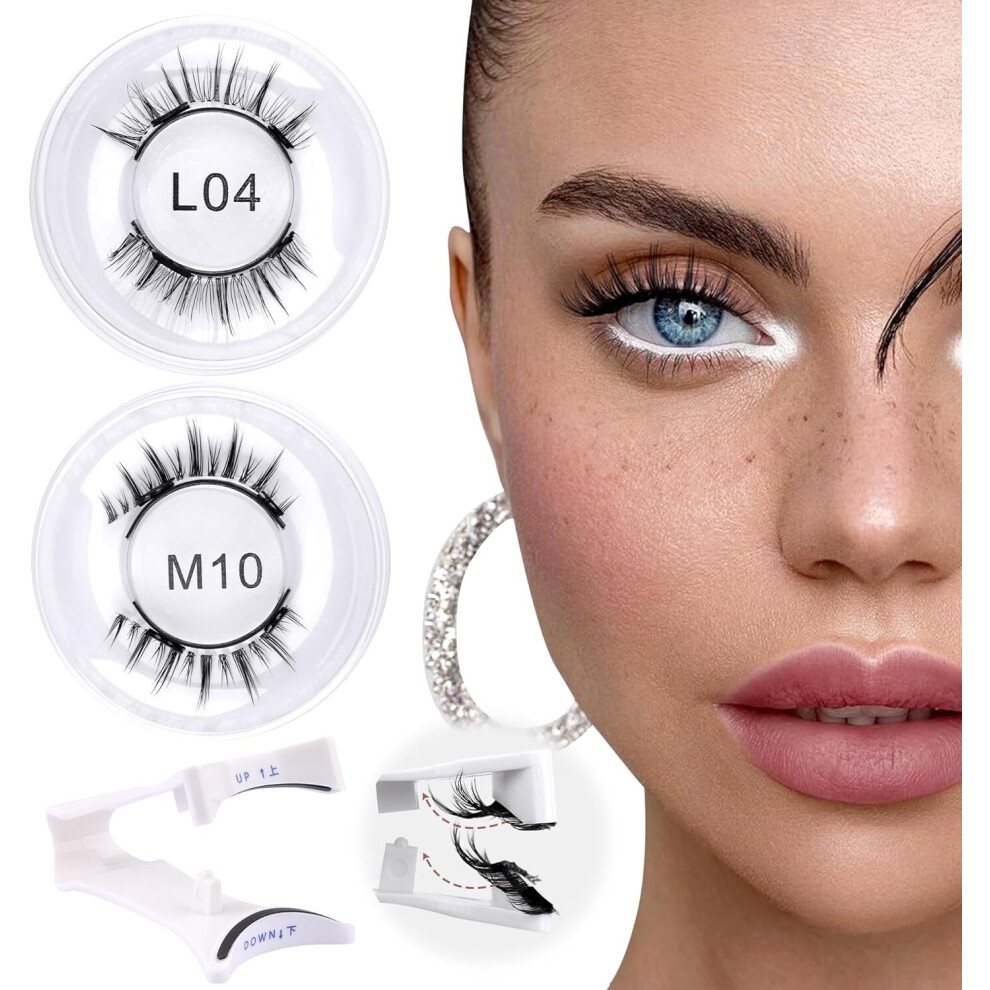 Magnetic Eyelashes Reusable Natural Wispy Magnetic Lashes 2 Pairs