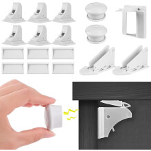 Magnetic Child Safety Cupboard Locks for Children (6Locks+2Keys)