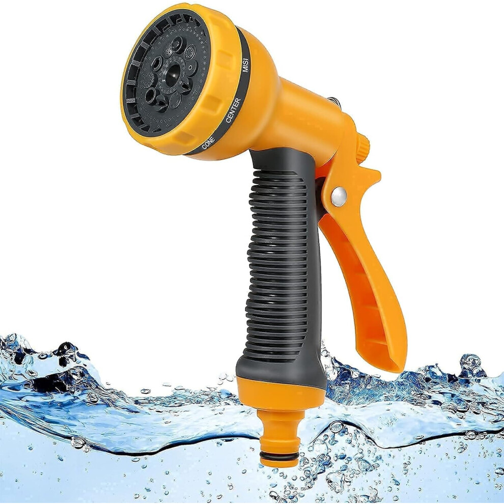Garden Hose Pipe Spray Gun,10 Adjustable Patterns Hose Nozzle