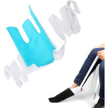 Aide à l'enfilage de chaussettes - Aide à l'enfilage de chaussettes - Aide à l'enfilage de chaussettes (bleu)