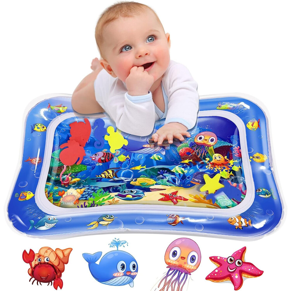 Etruston Inflatable Baby Water Mat Marine Life Climbing Mat Seat Pat Mat