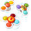 3 Pcs Simple Dimple Suction Cup Spinner Toys, Early Education 1