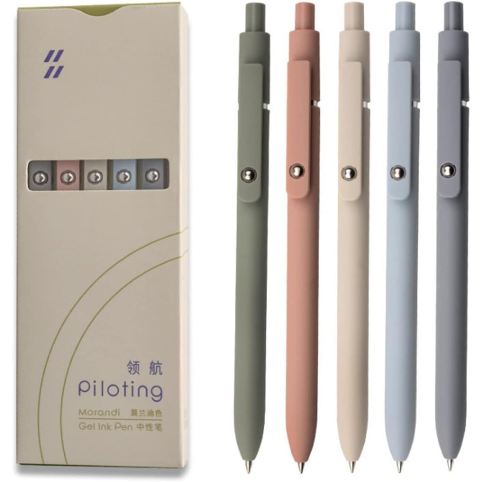 Etruston Gel Pens, 0.5Mm Japanese Black Ink Fine Point Smooth Writing Pens