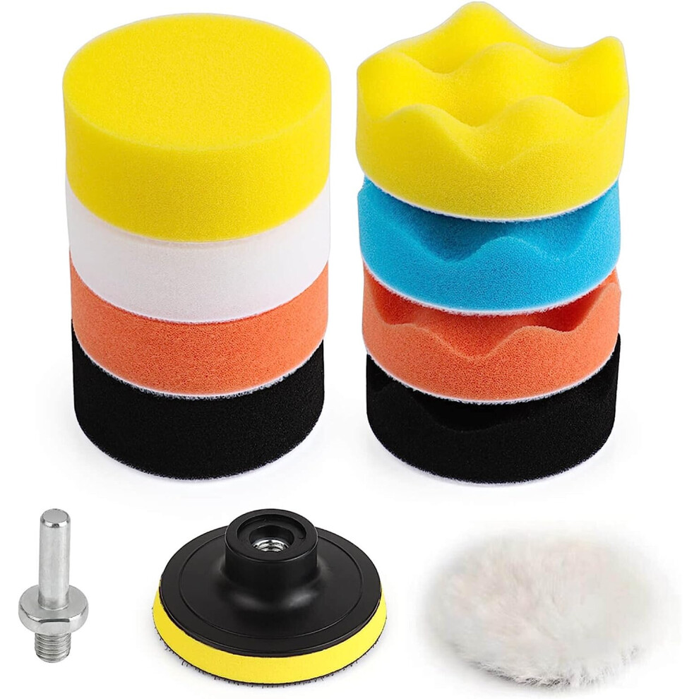 3Inch Drill Polishing Pads 11Pcs Car Polishers And Buffers Buffing Kit 799487933504