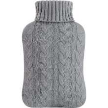Wärmflasche mit gestricktem Überzug, 2-Liter-Wärmesack