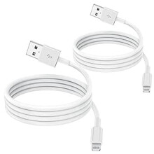 2 Packungen iPhone Ladekabel, Apple Flash Ladegerät USB Kabel 2 Meter