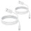 2 Packungen iPhone Ladekabel, Apple Flash Ladegerät USB Kabel 2 Meter 1
