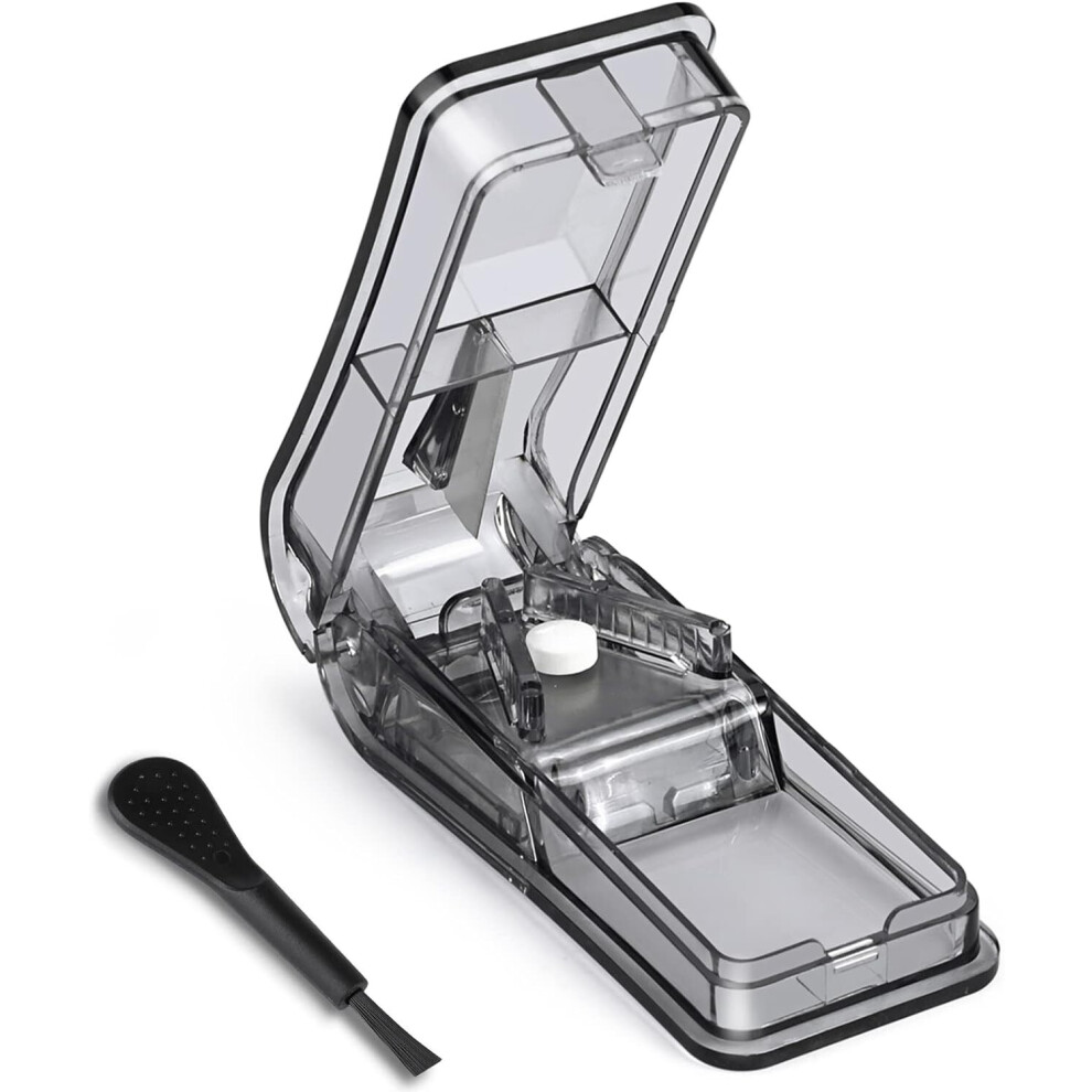 Pill Cutter, Pill Splitter with Blade for Small Pills Large Pills Cut