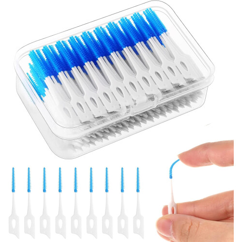 200 Stück Interdentalbürsten, Zahnseide Picks