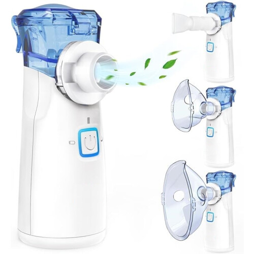 Nebuliser Machine for Adults & Kids, USB-C Rechargeable Nebuliser