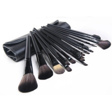 15pcs Schwarz Makeup Pinsel Set Lidschatten Puder Foundation Pinsel