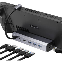 Dockingstation compatibel met Steam Deck, 6-in-1 Steam Deck Dock