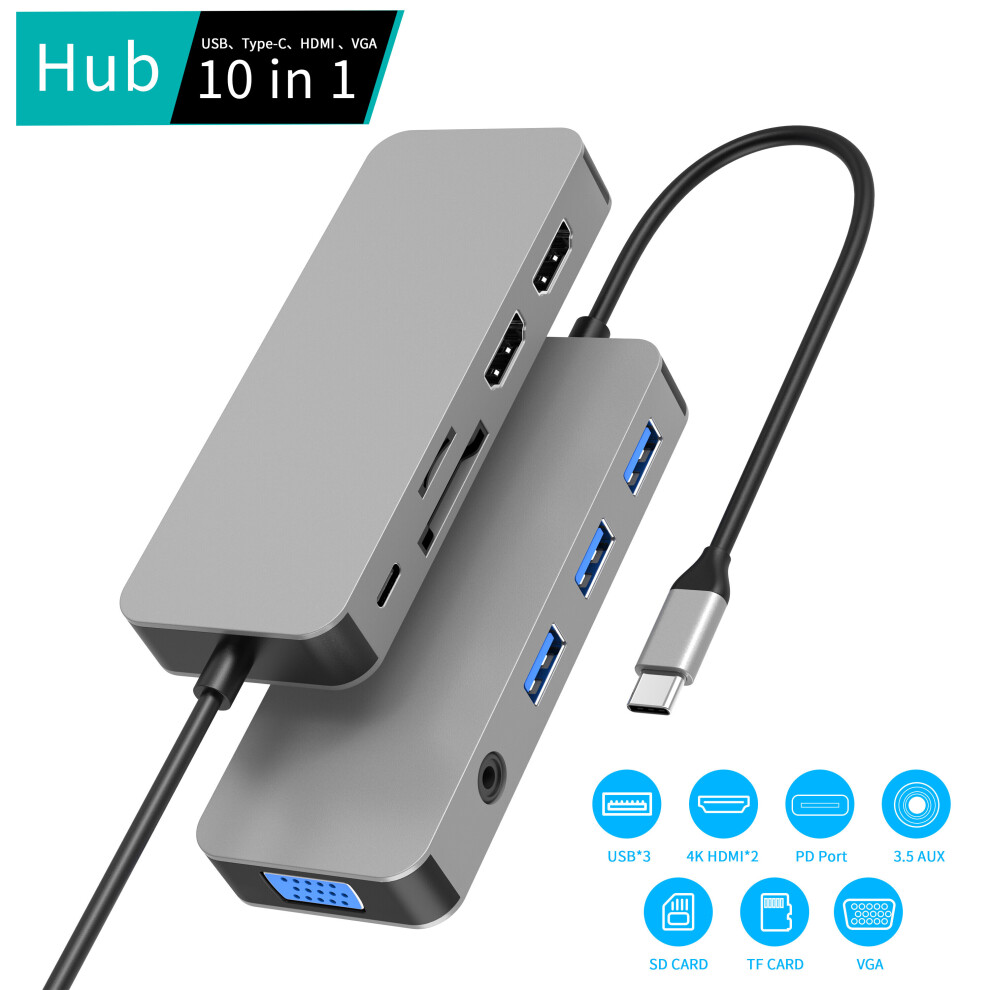 10In1 Docking Station Dual Hdmi 727824984032