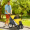 PawHut PawHut Foldable Pet Stroller with Cushion, for M, L Dogs - Yellow 1