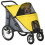 PawHut PawHut Foldable Pet Stroller with Cushion, for M, L Dogs - Yellow 9