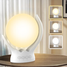 Lampada per terapia della luce rotante, lampada solare da 10000 Lux senza UV, 3 temperature di colore e 5 livelli di luminosità e timer