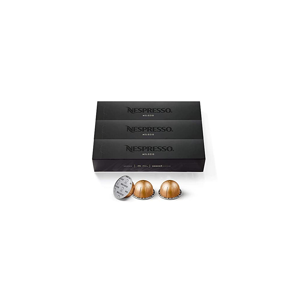 Nespresso Capsules VertuoLine, Melozio, Medium Roast Coffee, 30 Count Coffee Pods, Brews 7.8oz