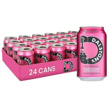 Dalston's Sparkling Cherry Soda (24 x 330ml) - Real Pressed Cherries & Sparkling Water - 46 Kcal - No Added Sugar - No Artificial Sweeteners - Healthy