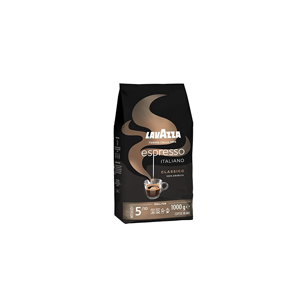 Lavazza Espresso Italiano Arabica Medium Roast Coffee Beans, 1Kg