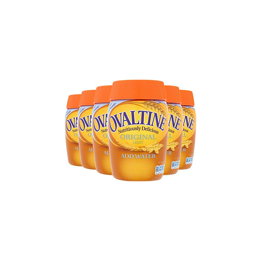 Ovaltine Original Add Water, Malt And Barley Instant Drink, 300 G (Multipack Of 6) Light