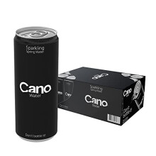 CANO WATER Sparkling Water Cans in Multipacks, Natural Spring Water Cans with Ringpull Lids, 24 Can Multipack Sparkling Water Cans for Eco-Friendly