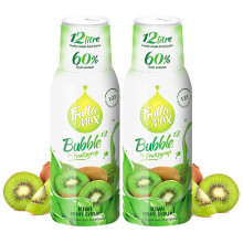 2 Pack - FruttaMax - Fruit Syrup Concentrate - Less Sugar - with 60% Fruit Content - Suitable for soda Machine (2x500ml) (2 x Kiwi)