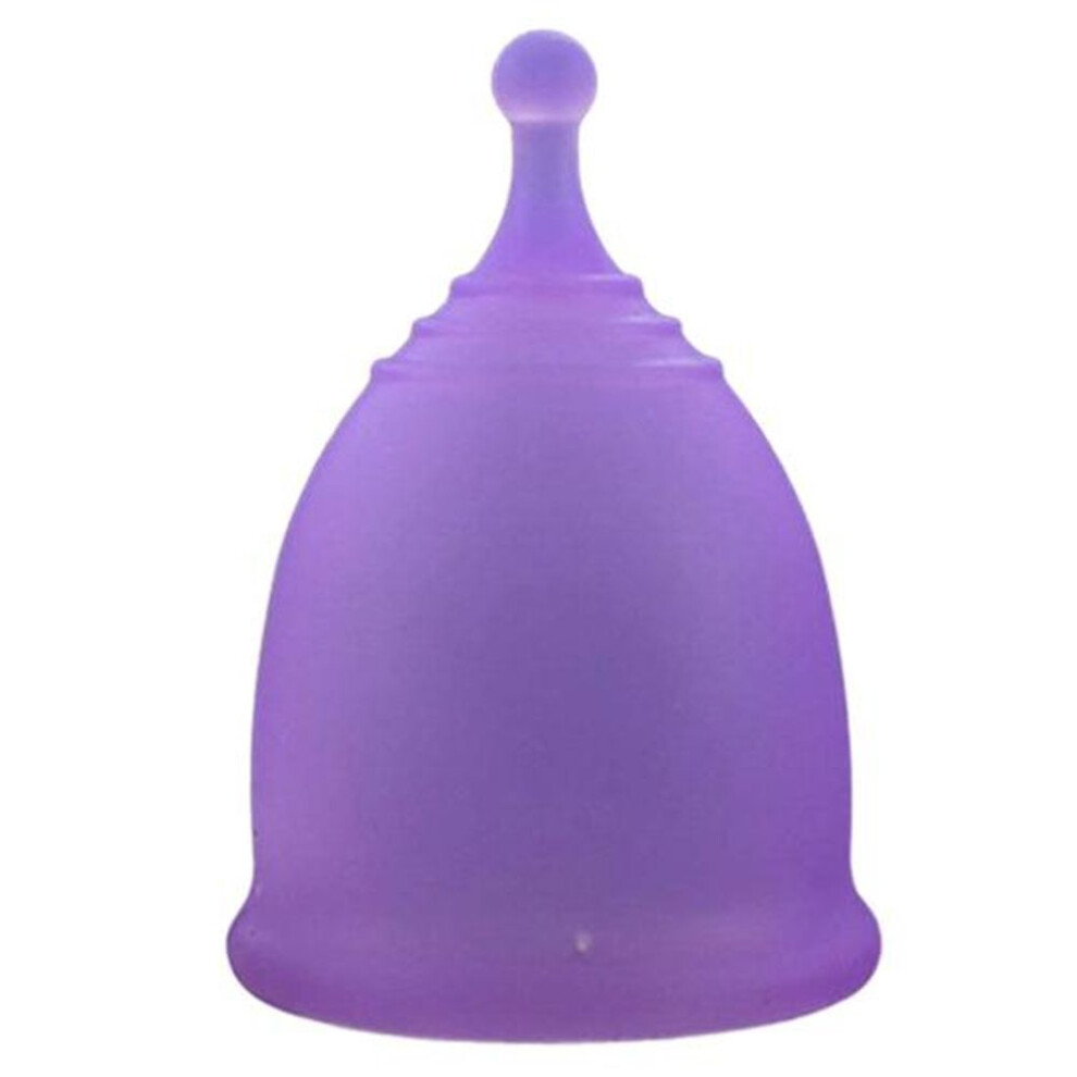(purple, L) Menstrual Cup Non-slip Sleeping Comfortable Reusable Tampon