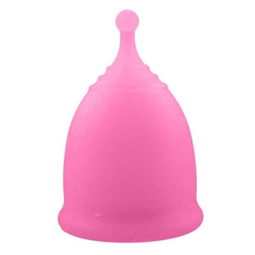 (pink, S) Menstrual Cup Non-slip Sleeping Comfortable Reusable Tampon