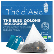 Khla - Organic Blue Oolong Tea - Pack of 80 Pyramid Tea Bags - Organic Tea - Slimming Weight Loss Diet - Asian Tea - Origin China - Herbal Tea &