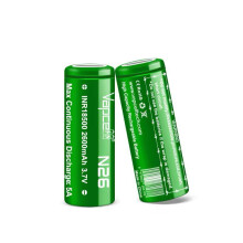 2x Vapcell N26 18500 2600mAh 3.7V Batteries Flat