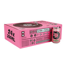 Dalston's Sparkling Rhubarb Soda (24x330ml) - Real Squeezed Rhubarb & Sparkling Water - 40 kcal - No Added Sugar - No Artificial Sweeteners - 96190