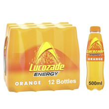 Lucozade Energy Drink Orange 12x500ml multipack