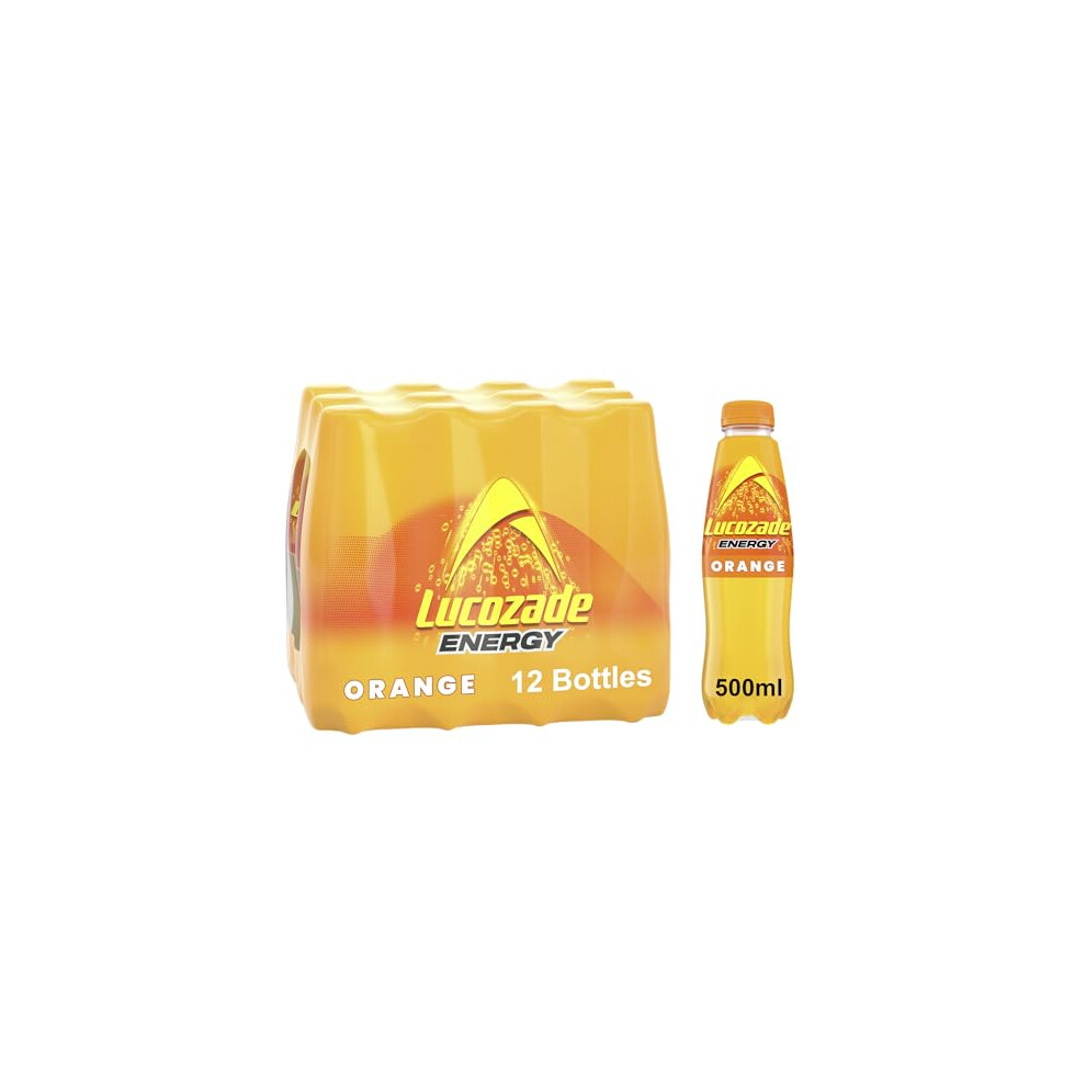 Lucozade Energy Drink 12X500ml Multipack Orange