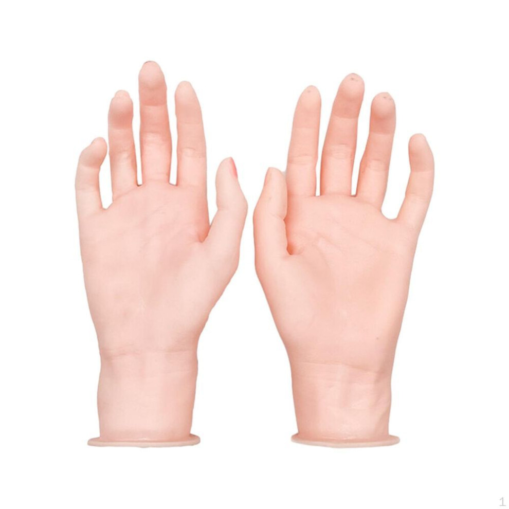 Mannequin Hand Silicone Practice Bracelet Manicure Jewelry Display Holder, Photograph Props