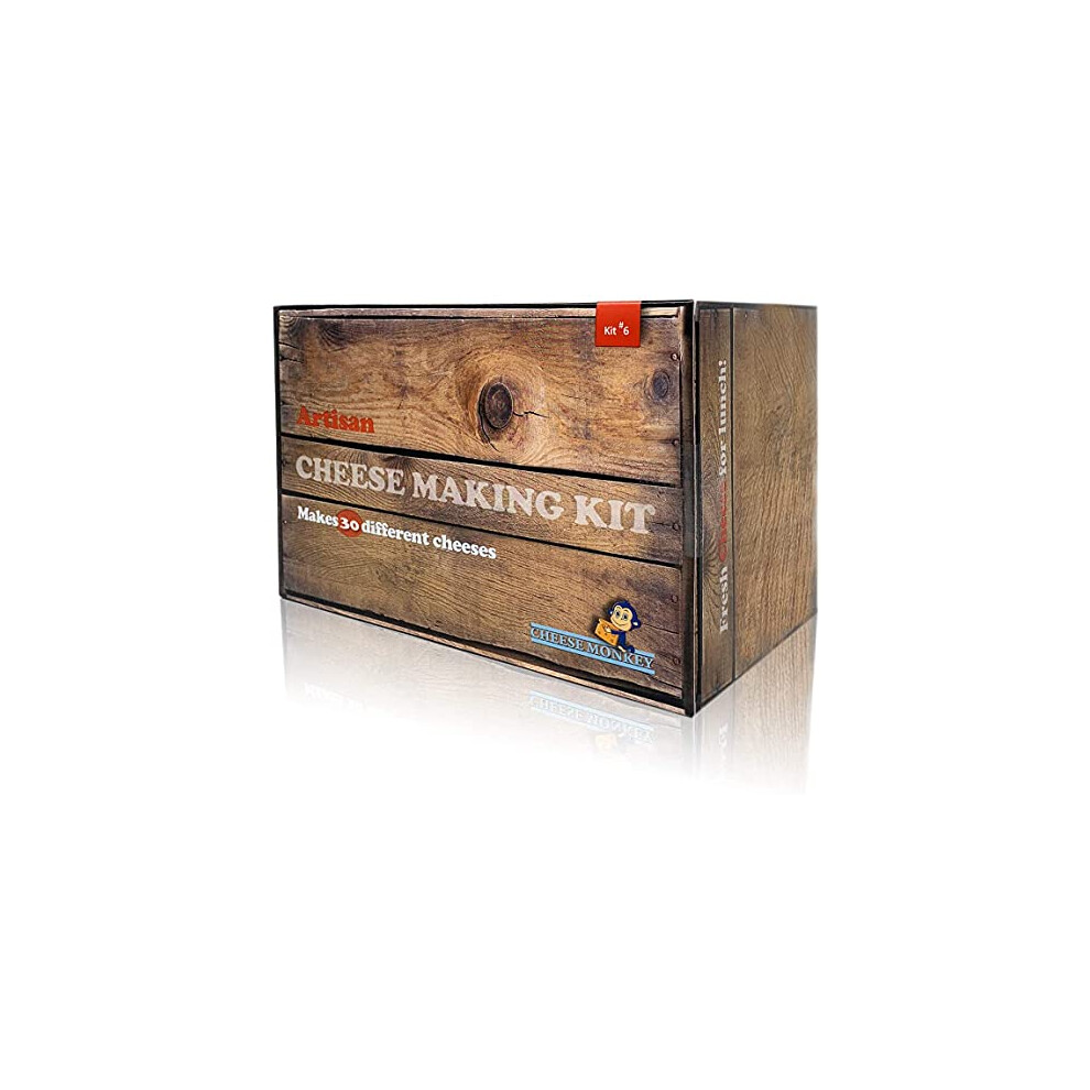 Cheese Monkey Cheese Making Kit - Make Different Artisan Cheeses Size 30