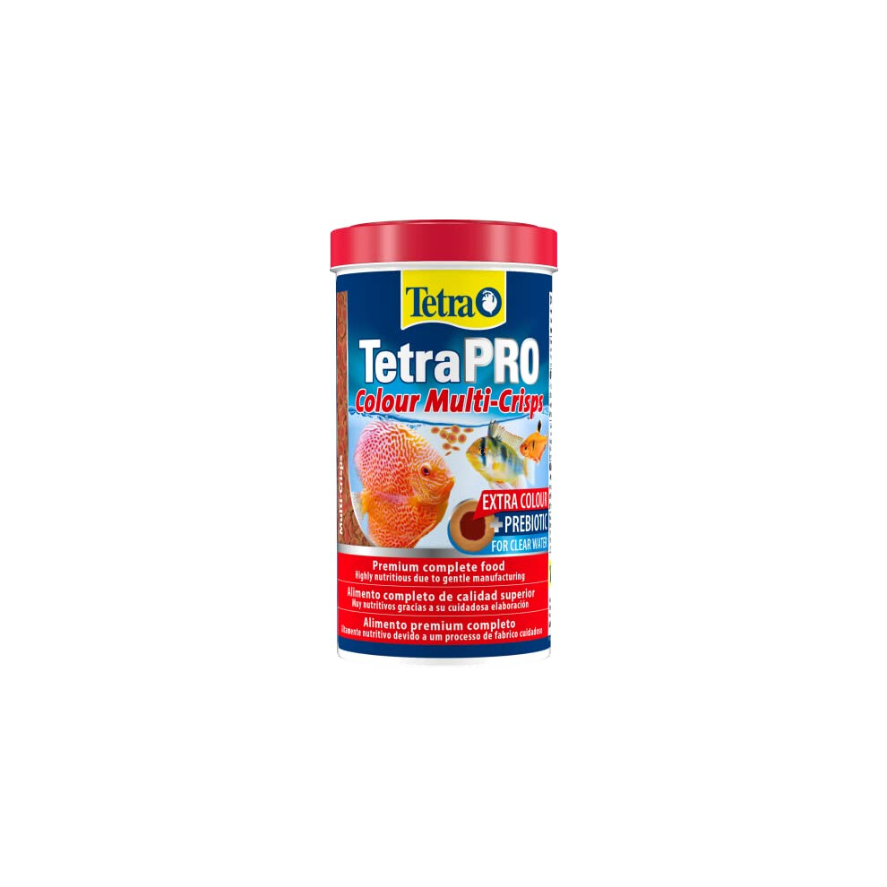 Tetra Pro Colour Multi-Crisps - Premium fish food with colour concentrate for brightly colourful Fish, 500ml