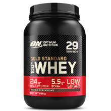 Optimum Nutrition Gold Standard Whey Protein, Muscle Building Powder with Naturally Occurring Glutamine and Amino Acids, Double Rich Chocolate, 29