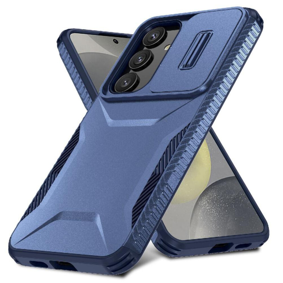 (Blue) Case For Samsung Galaxy S25 Plus 5G Shockproof Lens Protection Lightweight Blue 764549388882