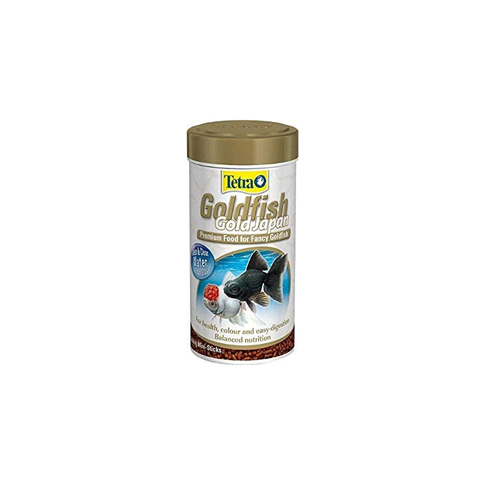 Tetra Goldfish Gold Japan Fish Food, Complete Premium Fish Food for All Japanese Goldfish, 250 ml (Pack of 1)
