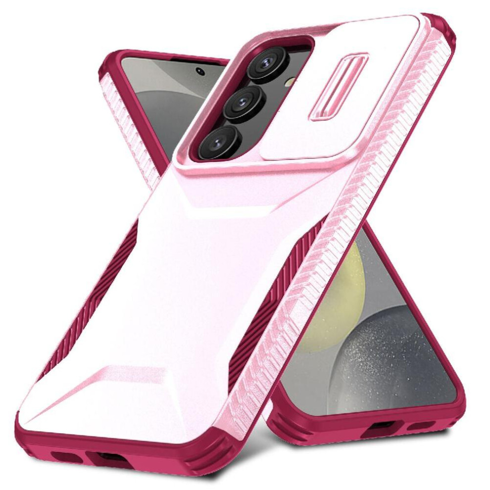 (Pink) Case For Samsung Galaxy S25 5G Lightweight Lens Protection Shockproof Pink 764549388929