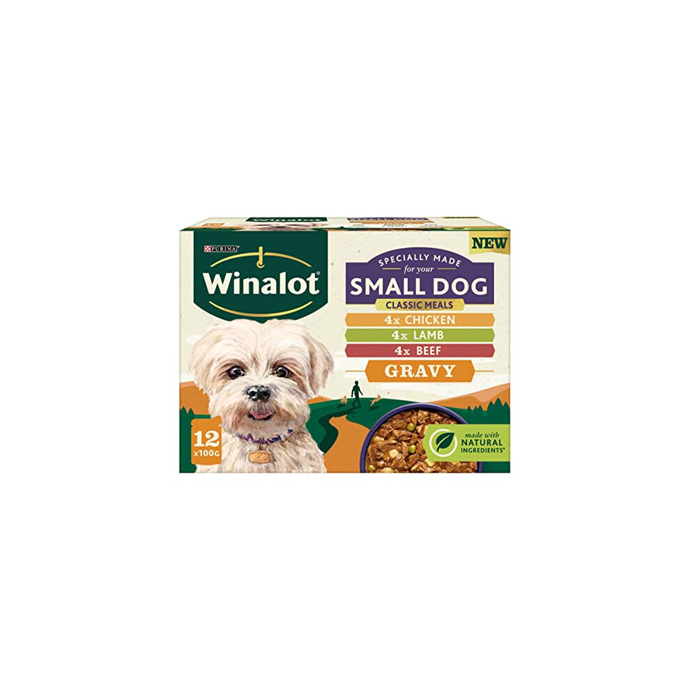 Winalot Small Dog Food Pouches Mixed In Gravy 4 Packs Of 12x100 G