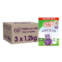 Cow & Gate 2 Follow On Baby Milk Powder Formula, 6-12 Months, 1.2K (Pack of 3)