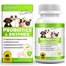 Probiotics for Dogs, Dog Probiotics for Gut Health, Dog Probiotic Supplements with Enzymes, Pumpkin Powder for Dogs Rich in Fibre Support Digestive