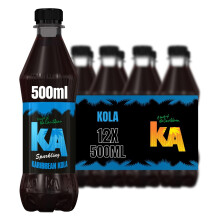 KA Kola Caribbean 12 Pack Cola, Authentic Jamaican Recipes - 12 x 500ml Bottles - Drink on the Go