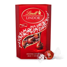 Lindt Lindor Milk Chocolate Truffles Box Large-Approx 26 balls, 337g-Chocolate Truffles with a Smooth Melting Filling