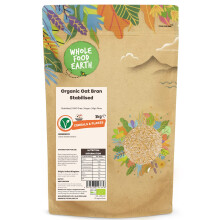 Wholefood Earth Organic Oat Bran Stabilised 3 kg | Stabilised | GMO Free | Vegan | High Fibre | Certified Organic